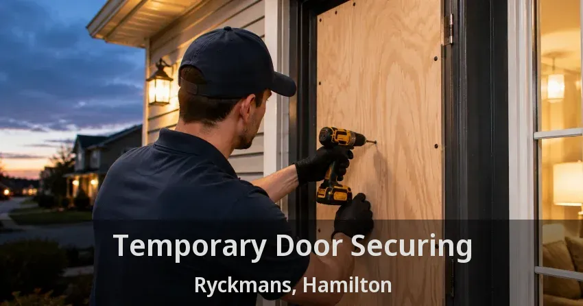 Temporary Door Securing Ryckmans, Hamilton - ON