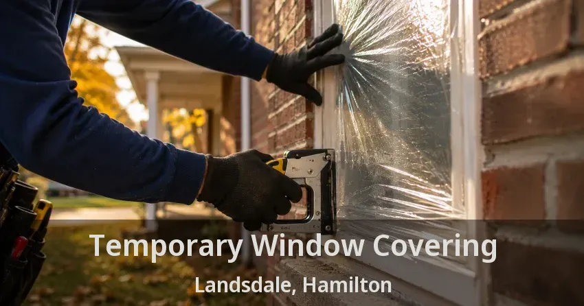 Temporary Window Covering Landsdale, Hamilton - ON