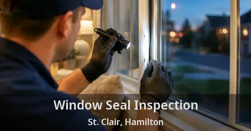 Window Seal Inspection St. Clair, Hamilton - ON