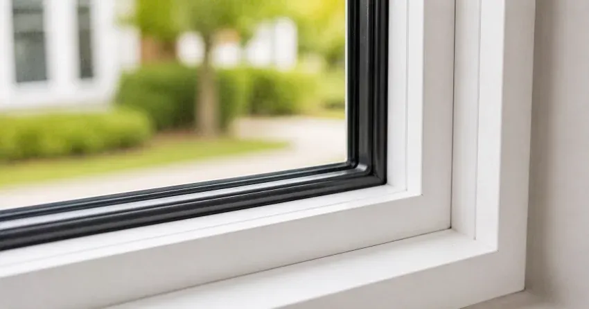 technician repairing window and door hardware in Hamilton home