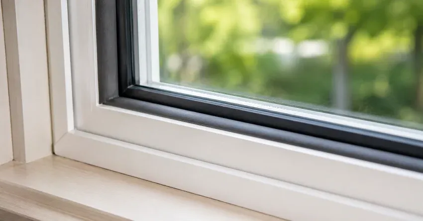 technician inspecting window weatherstripping for drafty window repair Hill Park, Hamilton